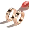 6Color Love Screw Ring Rings Classic Luxury Designer Jewelry Women Titanium Steel Alloy Gold Gold Silver Rose Neاد