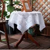 Table Cloth Crochet Lace Tablecloth Coffee Dining Mat Hollow Tablecloths Home White Bedroom Round Cover Tischdecke E058