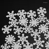 Christmas Decorations 50pcs/pack Windows Stickers Luminous Snowflake Wall Year 2022 Home Decoration