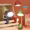 Table Lamps LED Desk Lamp Night Lights USB Clamp Stand Dual Purpose Rechargeable Child Eye Protection Warm White