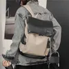 حقيبة الظهر على شكل حقيبة ظهر للرجال الاتجاه الموضة الشباب الطلاب الترفيهي السفر القلفة الحاسوبية.