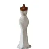Robe de mariée sirène de luxe sur mesure perles licou cou perles perles femmes robes de mariée formelles