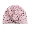 Hats 10PCS Born Winter Warm India Cap For Kid Turban Dots Knot Skullies Beanie Girl Head Wrap Bohemian