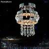 Ceiling Lights Feimefeiyou Round Simple Light Luxury Crystal Lamp Living Room Led Bedroom Chandelier Hallway Aisle Porch