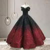 Abiti casual Abito da ballo di lusso Abito da sposa sottile lungo fino al pavimento Elegante abito da sposa principessa principessa con scollo a V vintage sfumato da sogno