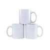 Canecas EUA armazém local 11oz 15oz de sublimação caneca cerâmica caneca em branco Canecas de café brancas pressionam os copos com alça a caixa 36pcs