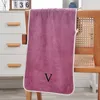 Designer Bath Towel Set Coral Velvet Fashion Towels Face Towels Luxury Unisex Absorbent Men Womens Wash Cloths V Embroider Towel