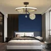 シャンデリアノルディックLEDシャンデリアはリビングルームの寝室の寝室ダイニングキッチンジプソフィラ光沢天井ライトゴールドデザイン装飾ランプ