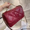 Borse a tracolla CC Donna 19 Borse a tracolla firmate Jumbo con patta classica Pelle di agnello Vera pelle Borse trapuntate da donna di grande capacità Borse grandi pochette Famose