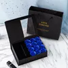 Soap Flower and Gift Box and Gift Carry Bag Ring Earring Necklace Jewelry Window Storage Box Wedding Party Valentine's Day Gifts Crafts