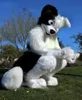 Longue fourrure Husky chien renard mascotte Costume Fursuit Halloween Costume à fourrure dessin animé tenues Halloween fête anniversaire habiller