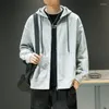 Men's Hoodies Spring Zipper Men And Women Cardigan Fashion Casual Street Sweatshirts Sportwear Coat Long Sleeves Clothes Male Female