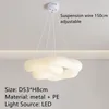 Plafoniere Stile nordico Ins Led Cloud Lampada Romantica bolle rotonde bianche Galleria Camera da letto Illuminazione per la decorazione della stanza della ragazza