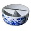 Neues kreatives chinesisches Stil blau -wei￟es Muster Keramik Multifunktionales Set 2/3 Gitter Waschstifthalter