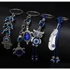 Key Rings Animal Turtle Owl Palm Evil Eyes Keychain Glass Keyring Blue Eye Pendant Ornament Keychains Party Gift Drop Delivery Jewelr Dhdyn