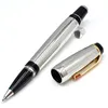 Top High quality Writing Pen Golden Silver Wave point Design Rollerball Fountain pens office school supplies with Diamond and Serial Number on Clip