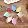 Plates Wheat Multipurpose Seasoning Bowl Leaf Heart Shape Platos Snack Dish Sauce Kitchen Tools Cocina Tableware Tray