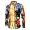 Men's Casual Shirts Men Shirt Camisa Social Masculina Blouses Designer Clothes Full Long Sleeve Tops Topcoat Jacket