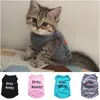 猫の衣装かわいい服ファッション夏のジャケットプリントコスチューム面白いアパレルのための春のペットベスト服