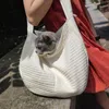 Transportadoras de gatos portátil para transportador de cachorro bolsas de malha respirável para cães pequenos Pets dobráveis ​​Bola de viagem Tentada de viagem de saída