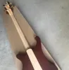 4つの弦首スルーボディエレクトリックベースギター4ピックアップCNC彫刻パターンローズウッドフリーボードカスタマイズ可能