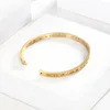 Bracelets de bracelets pour le bracelet de mode de mode amant bracelet en or rose or 316l Num￩ros romains