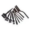 Ensemble de 10 pièces de brosse noire antistatique de 5 à 95MM pour Station de retouche BGA, outil de nettoyage de PCB, accessoires de soudage, courbure de brosse ESD/poignée directe