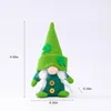 St Patricks Day Tomte Gnome Faceless Plush Doll Irish Festival Lucky Clover Bunny Dwarf Day Easter Decor Gifts Wholesale