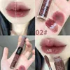 Lip Gloss Glaze Double-head Water Light Tint Oil Waterproof Matte Juice Purple Mirror Liquid Lipstick Makeup Cosmetics