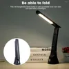 Lampes de table LED LEMPUR LAMPE USB TOUCHE DIMMable pliable avec la température calendaire Lumière de nuit pour la lecture de l'étude