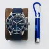 Série de montres Ocean Timing rétro-éclairage rotatif submersible, anneau extérieur en verre de gemme 44 mm316L, mouvement personnalisé Asie 7750 avec lumin3208