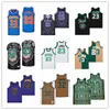 Vintage LeBron 23 32 James Movie High School Basketball Jerseys Marble St Vincent Mary Irish Brown Green Black LA CROWN ME Stitched Hip Hop Uniforms Men