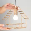 Chandeliers Nordic Led Pendant Lamp Lights 레스토랑 크리에이티브 케이지/하우스 샹들리에 로프트 매달려 미니멀리스트 조명 조명 비품