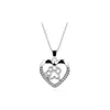 Pendant Necklaces Pet Dog Paw Footprint Hollow Love Heart Sier Color Choker For Women Drop Delivery Jewelry Pendants Dh648