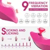 Articoli di bellezza Bluetooth Succhiare Vibratore APP Telecomando Farfalla Ventosa Stimolatore del clitoride vaginale Dildo vibrante Giocattoli sexy per le donne