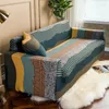 Chair Covers Stripe Print Sofa For Living Room Elastic Spandex Slipcover Universal Couch Cover Home Xmas Decor 1 2 3 4 Seater