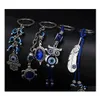 Key Rings Animal Turtle Owl Palm Evil Eyes Keychain Glass Keyring Blue Eye Pendant Ornament Keychains Party Gift Drop Delivery Jewelr Dhdyn