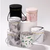 Hug Bucket Round Flower Paper Box and Soap Flower Packing Set Fresh Flower Gift Box Party Wedding Gift Storage Box Florist Supplies