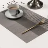 Table Mats PVC Simple Style Oil Water Resistant Non-slip Kitchen Placemat Insulation Pad Dish Coffee Cup Mat Home Decor 51089