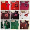Camisetas de baloncesto personalizadas Bordado real retro 1 Derrick 7 Toni Rose Kukoc 33 Scottie 91 Dennis Pippen Rodman Mitchell Ness Jersey Hombre Mujer Niños S-XXL