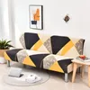 Chair Covers Simple Style Folding Sofa Bed Cover For Living Room Armless Elastic Spandex All Inclusive Soft Slipcovers F8552