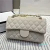 Designer-Handbag Messenger Bag Luxury merk Fashion Square Classic Wallet Ladies White Leather Designer Chain