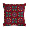 Travesseiro geométrico de linho de linho de algodão de algodão capa Decoração de casa travesseiros decorativos para sofá sede de 45cm
