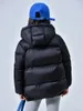 OC 57M790 COUSSIN Girl Winter Down Coat Chaqueta de longitud media Suelta a prueba de agua Con capucha Keep warm zipper Flores de dibujos animados