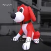 Cute Large Red Inflatable Dog Balloon Cartoon Animal Model Airblown Puppy Model With Tongues Out For Advertising Show