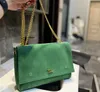 Kate bolsas de dois lados com aba corrente clássica bolsa mensageiro bolsa de ombro para mulheres camurça metal letras acessórios senhora grande capacidade bolsa corpo transversal carteira hasp