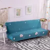 Chair Covers Simple Style Folding Sofa Bed Cover For Living Room Armless Elastic Spandex All Inclusive Soft Slipcovers F8552