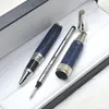 Caneta de presente de luxo edição especial limitada Exupery Signature Vinho tinto Azul Preto Resina Roller Ballpoint Fountain canetas Escritório de escrita 2805556