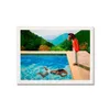 그림 Bojack 인쇄 포스터 David Hockney 영감을받은 두 마리 수영장 캔버스 회화 벽화 예술 만화 그림 거실 Dh6Y8