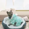 Costumes de chat vêtements pour chiens doux polaire chiot Chihuahua vêtements manteau d'hiver combinaison Costume pyjama à capuche pour petits chiens moyens chats